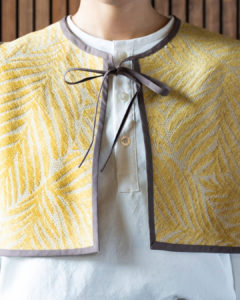 【DIY RECIPE】インポートカーテン生地でつくる、針と糸いらずのサイドオープンベスト